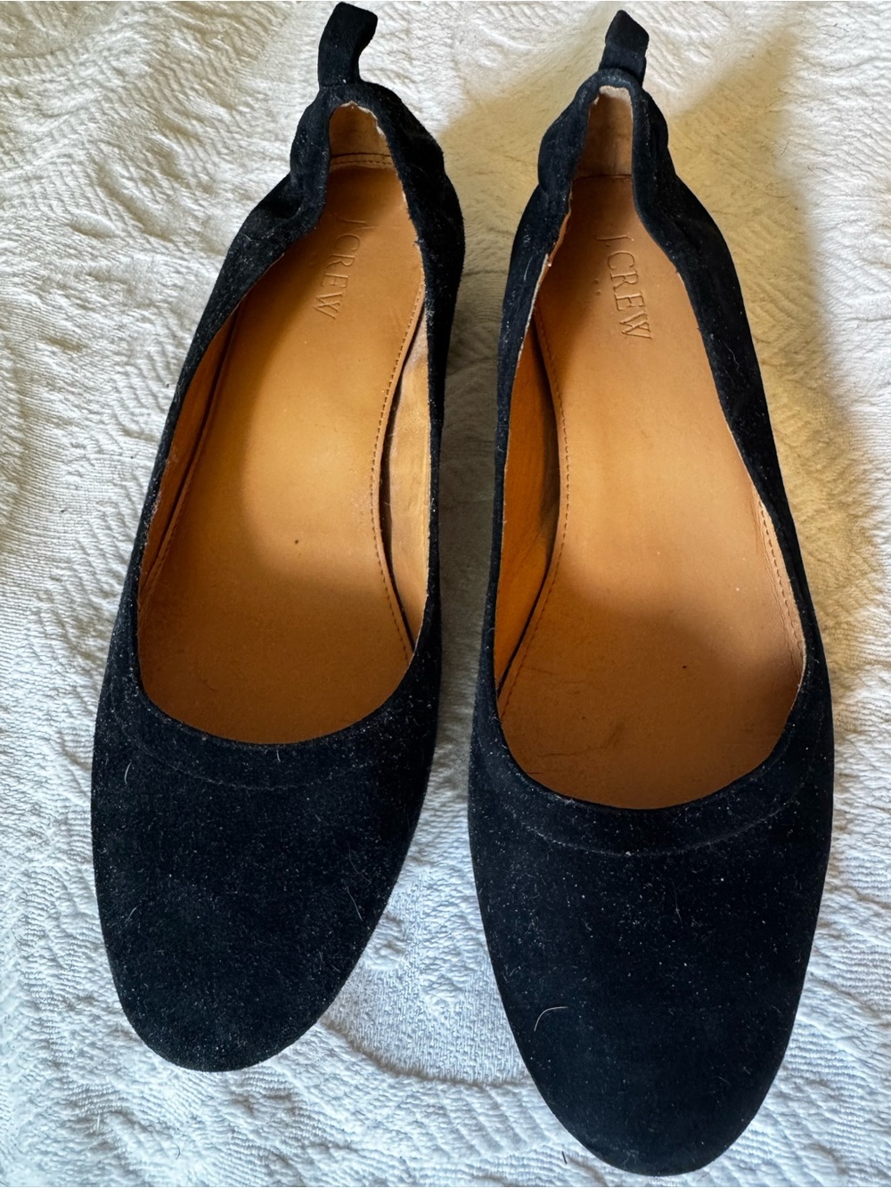 J. Crew Anya Black Suede Heels